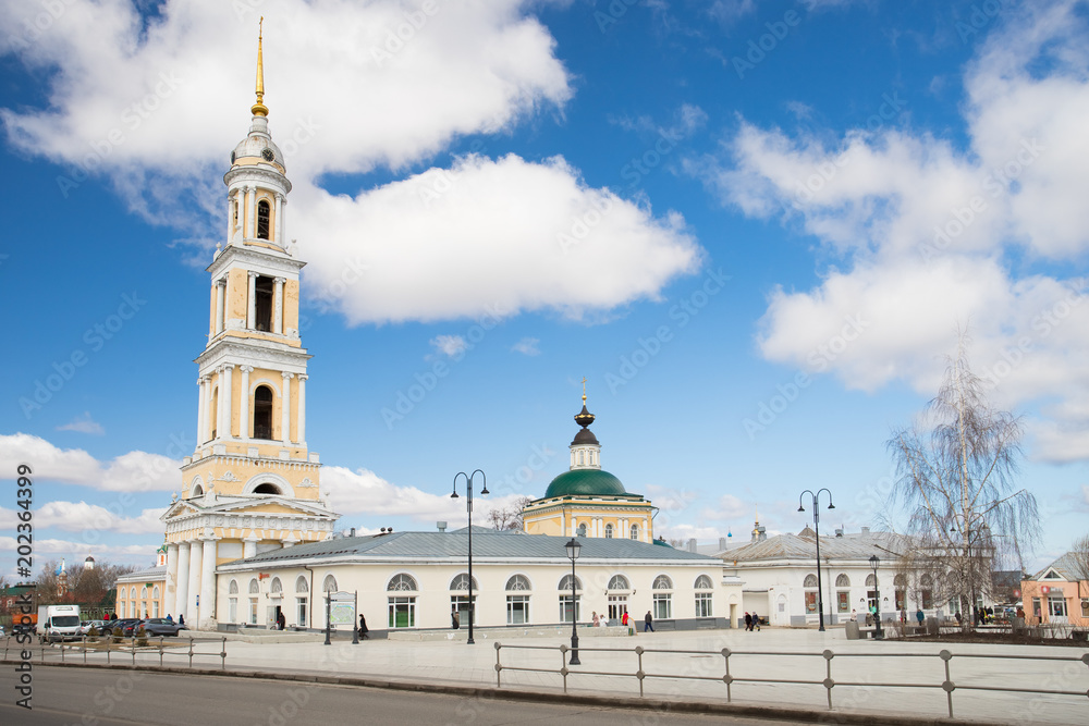 Church Of John Theologian In Kolomna In Area Of Staraya Kolomna On Blue Sky Background In Spring In Kolomna, Russia.