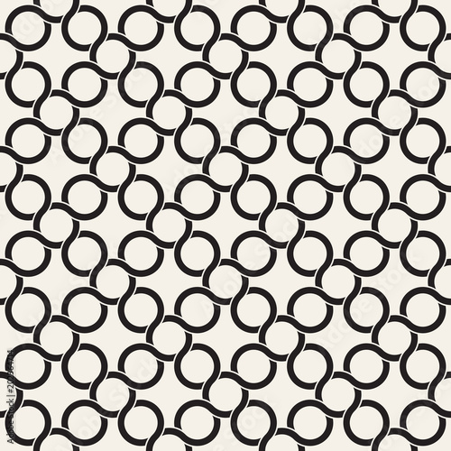 Vector seamless geometric pattern. Simple abstract lines lattice. Repeating elements stylish background © creatorsclub