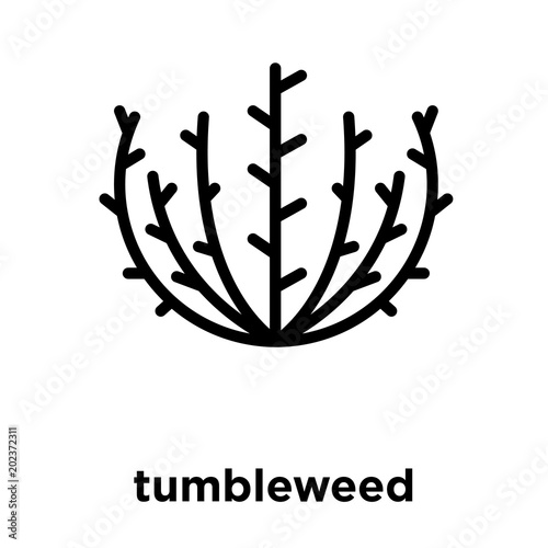 tumbleweed icon isolated on white background