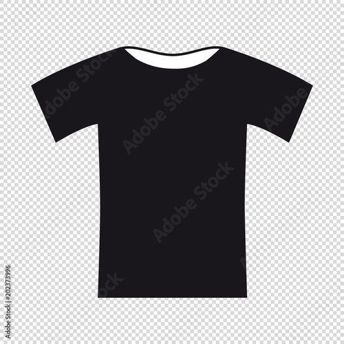 Tshirt Icon - Bunte Vektor Illustration - Freigestellt auf transparentem Hintergrund