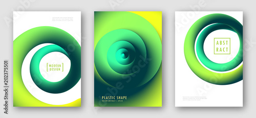 Liquid colorful shapes. Trendy abstract backgrounds Futuristic design posters with gradient round wave. Set of posters with vibrant fluid shapes. Modern background for banner, cover design, web design