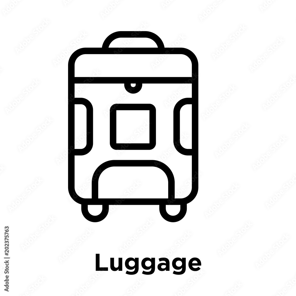 Luggage icon isolated on white background Luggage icon isolated on white background