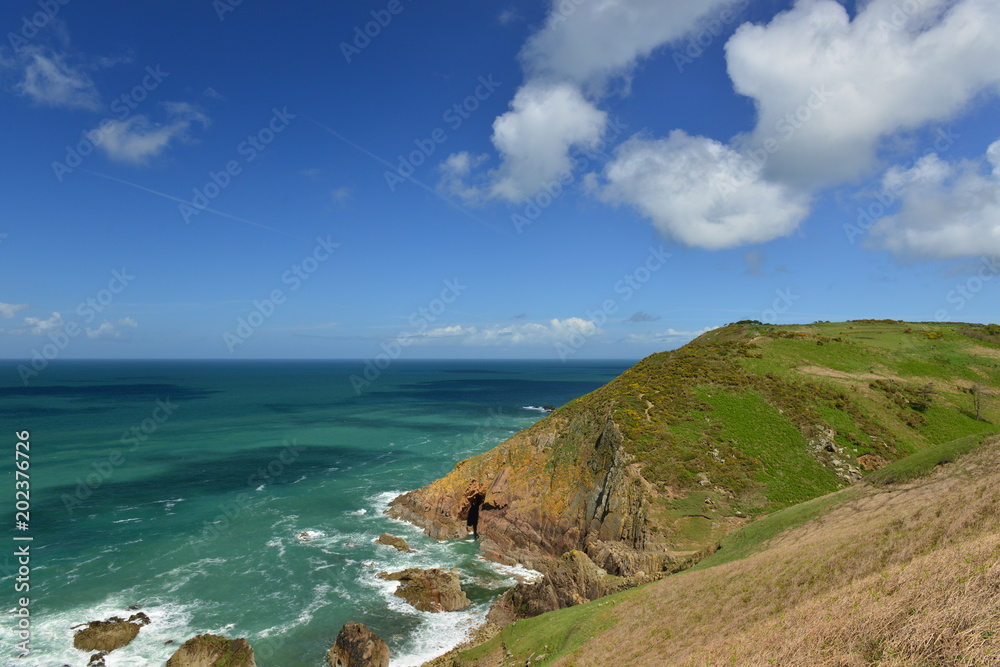 Jersey's coastline, U.K.
The coast in Spring. Jersey's coastline, U.K.
The coast in Spring.