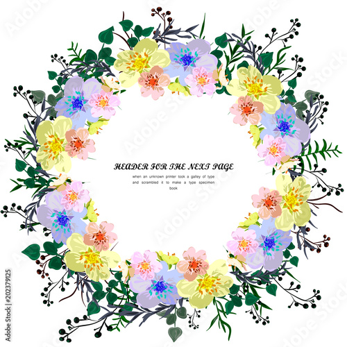 Vector floral bouquet design: garden pink peach lavender creamy powder pale flower, anemone Eucalyptus branch greenery leaves berry. Wedding vector invite card Watercolor designer element set wreath