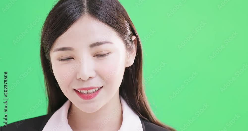 businesswoman smile to you businesswoman smile to you