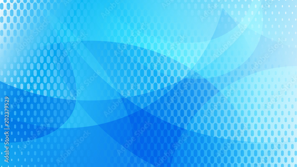 Abstract background of curved lines, curves and halftone dots in light blue colors Abstract background of curved lines, curves and halftone dots in light blue colors