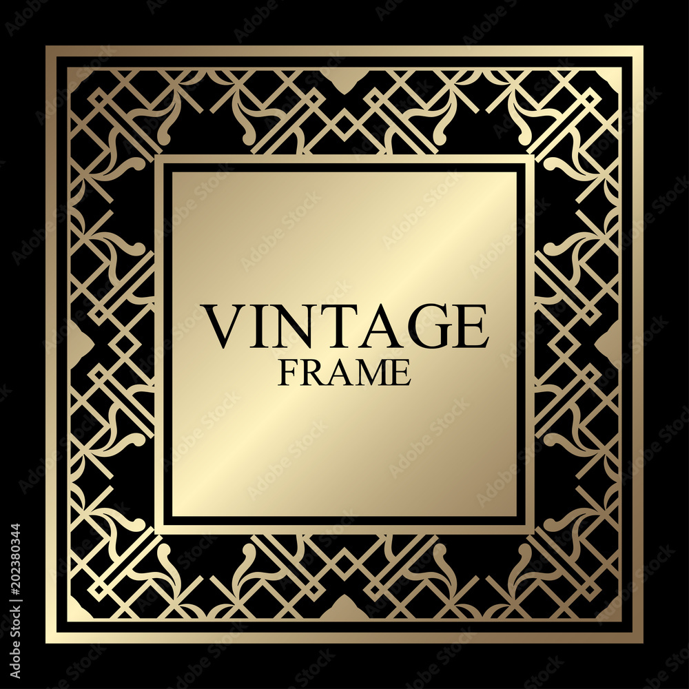 Art Deco frame border Art Deco frame border