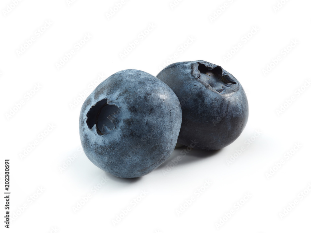 group of fresh blueberries isolated on white background group of fresh blueberries isolated on white background