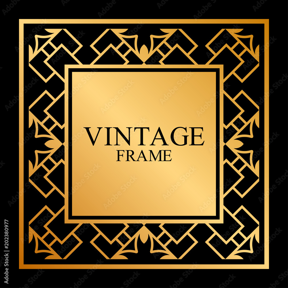 Art Deco frame border Art Deco frame border