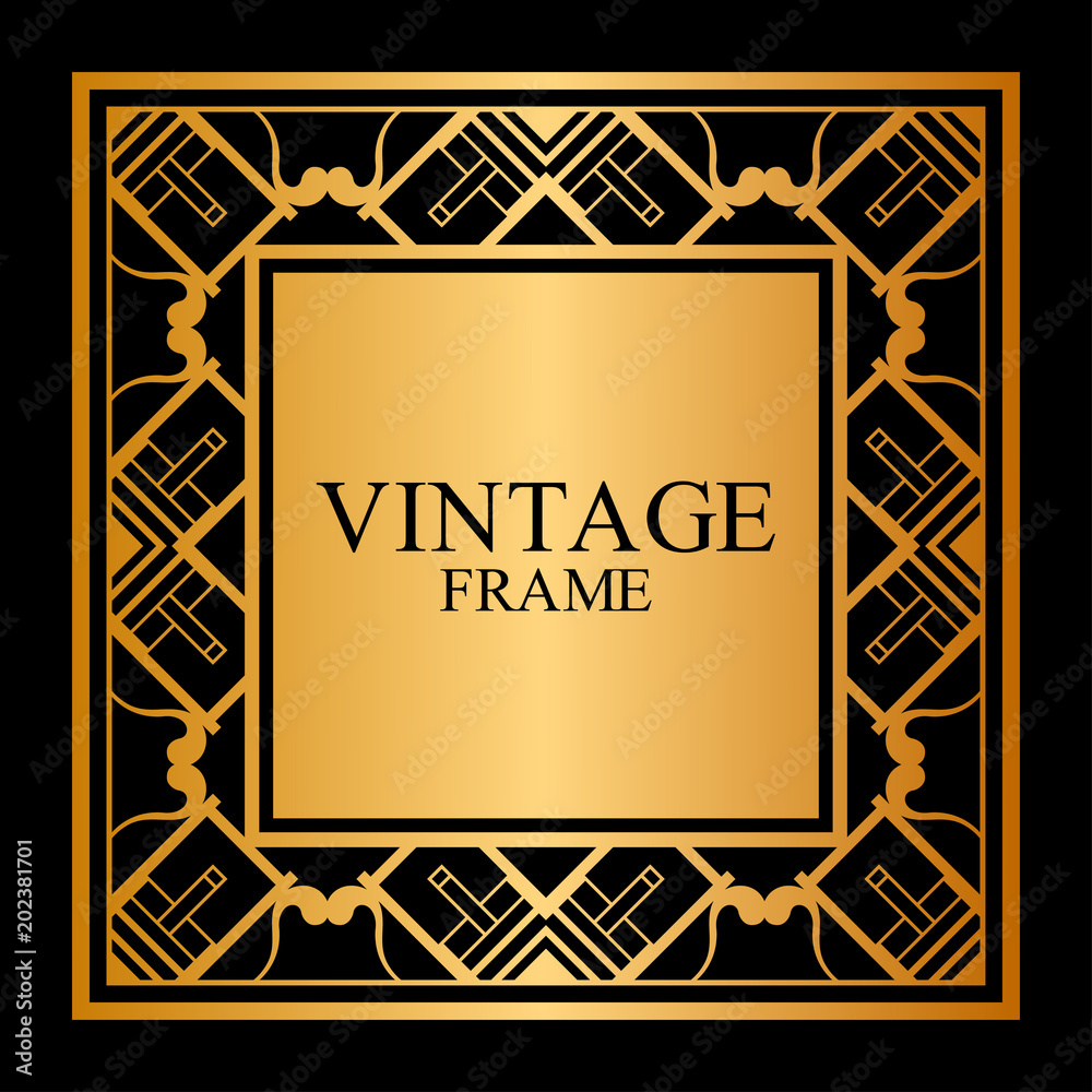 Art Deco frame border Art Deco frame border