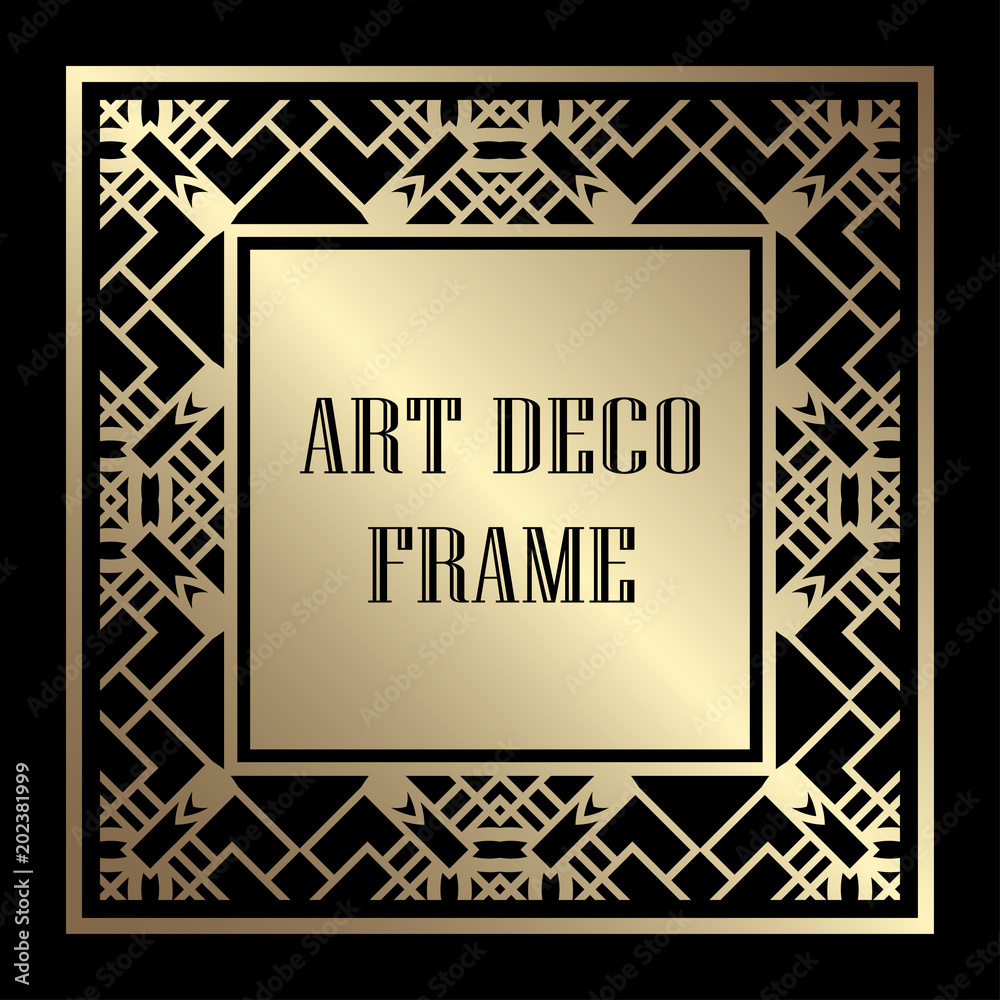 Art Deco frame border Art Deco frame border