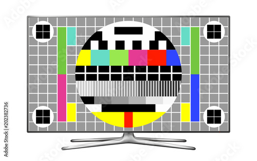 TV test pattern screen