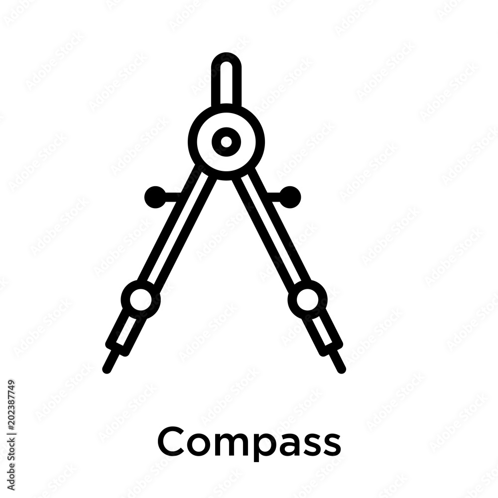 Compass icon isolated on white background Compass icon isolated on white background