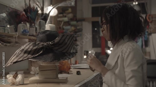 Woman Making a Hat