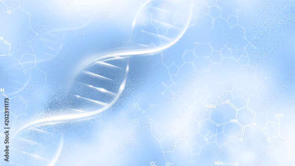 Photography DNA strand abstract illustration