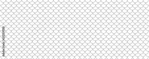 Fish scale pattern background, black and white