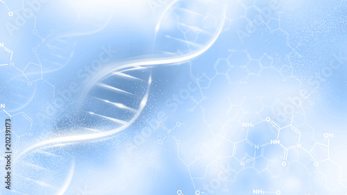 фотографія DNA strand abstract illustration
