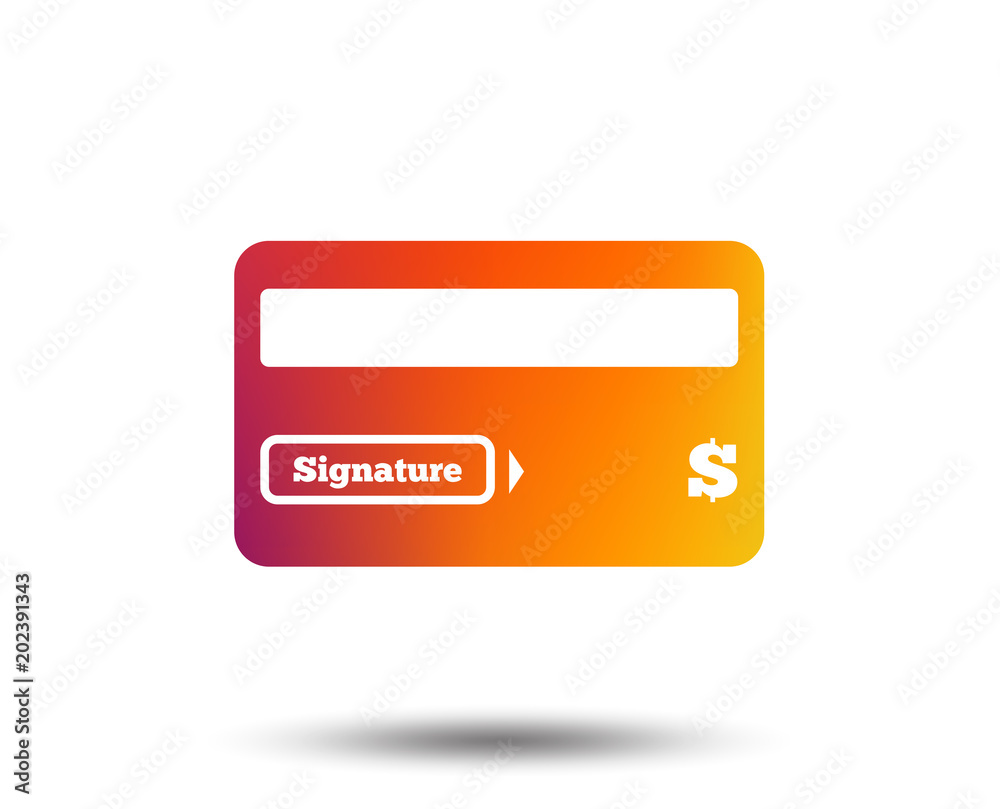 Credit card sign icon. Debit card symbol. Virtual money. Blurred gradient design element. Vivid graphic flat icon. Vector Credit card sign icon. Debit card symbol. Virtual money. Blurred gradient design element. Vivid graphic flat icon. Vector