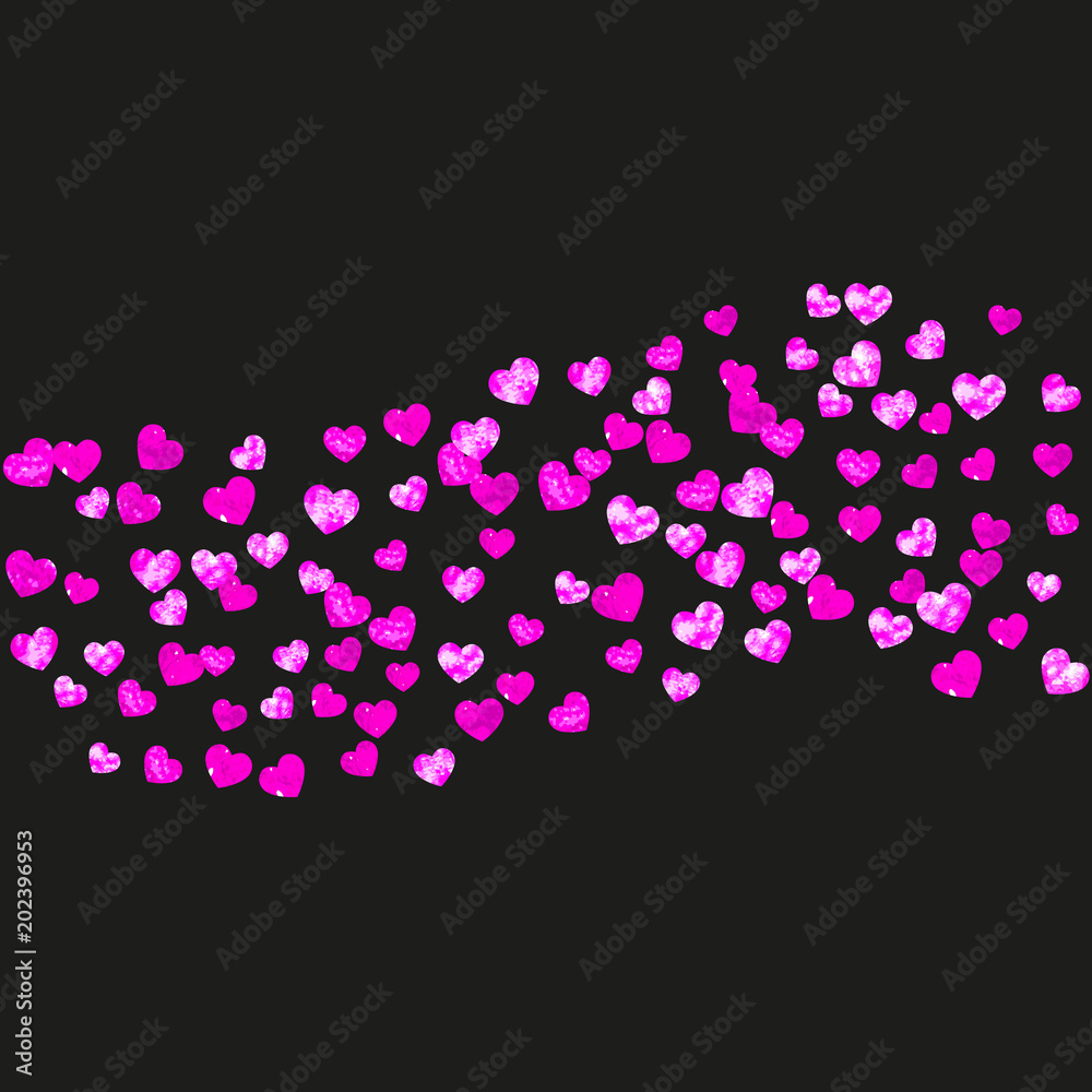 Mother's day background with pink glitter confetti. Isolated heart symbol in rose color. Postcard for mother's day background. Love theme for gift coupons, vouchers, ads, events. Women holiday Mother's day background with pink glitter confetti. Isolated heart symbol in rose color. Postcard for mother's day background. Love theme for gift coupons, vouchers, ads, events. Women holiday