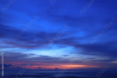 Beautiful sky at twilight times for background
