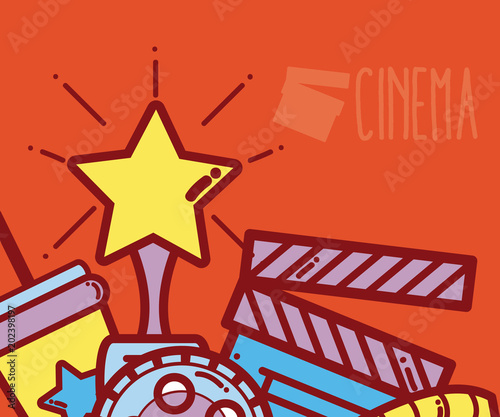 Cinema cartoons design