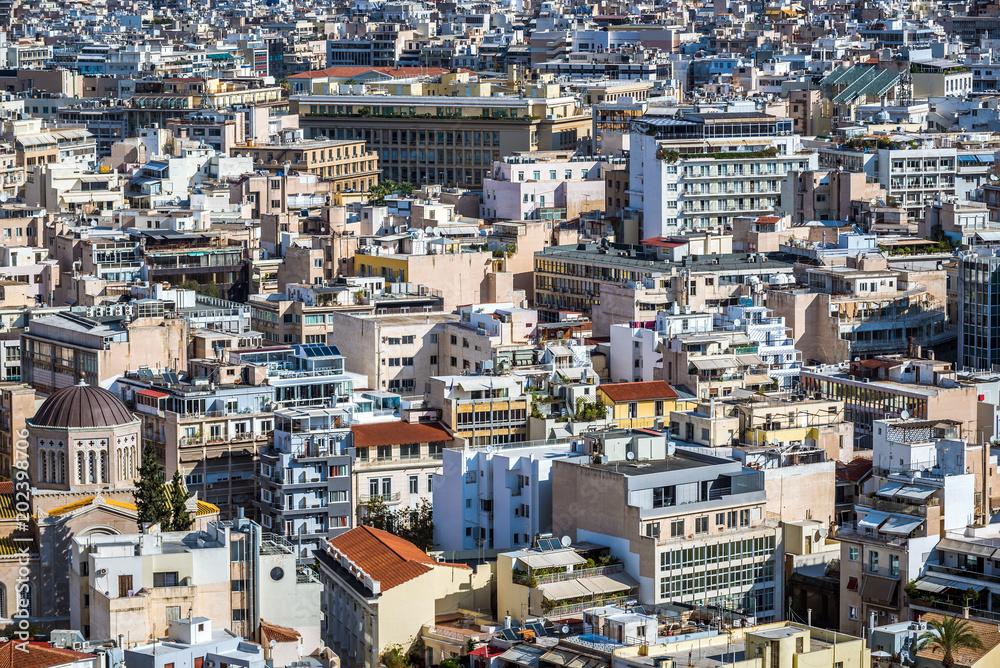 Cityscape of Athens seen from Acropolis hill, Greece Cityscape of Athens seen from Acropolis hill, Greece