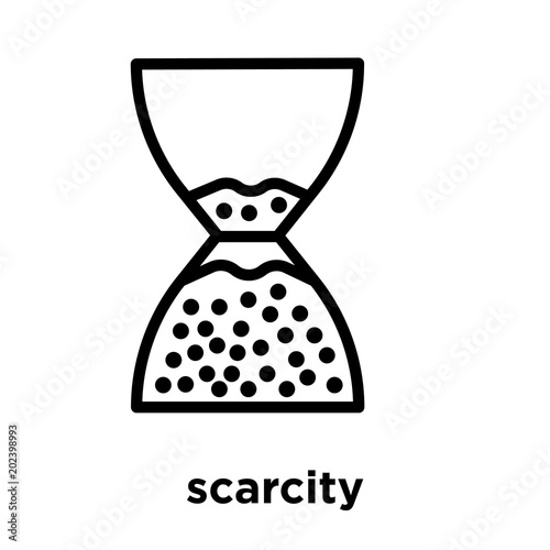 scarcity icon isolated on white background