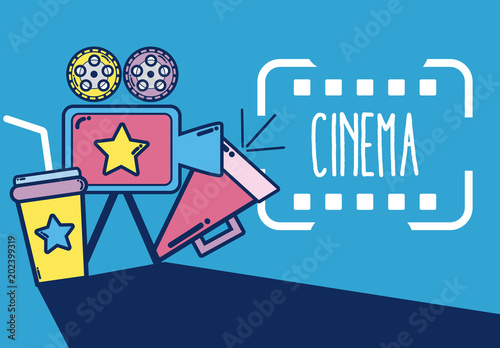 Cinema cute cartoon design