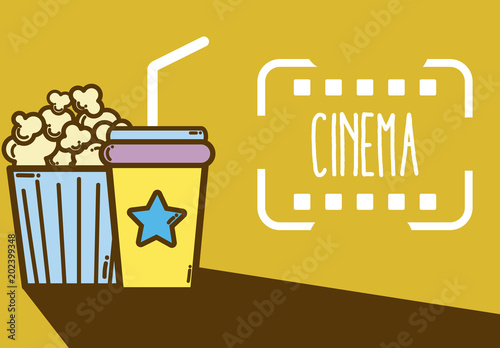 Cinema cute cartoon design