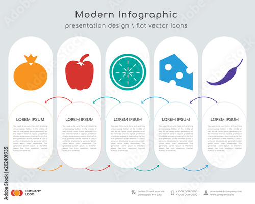 pomegranate infographics design