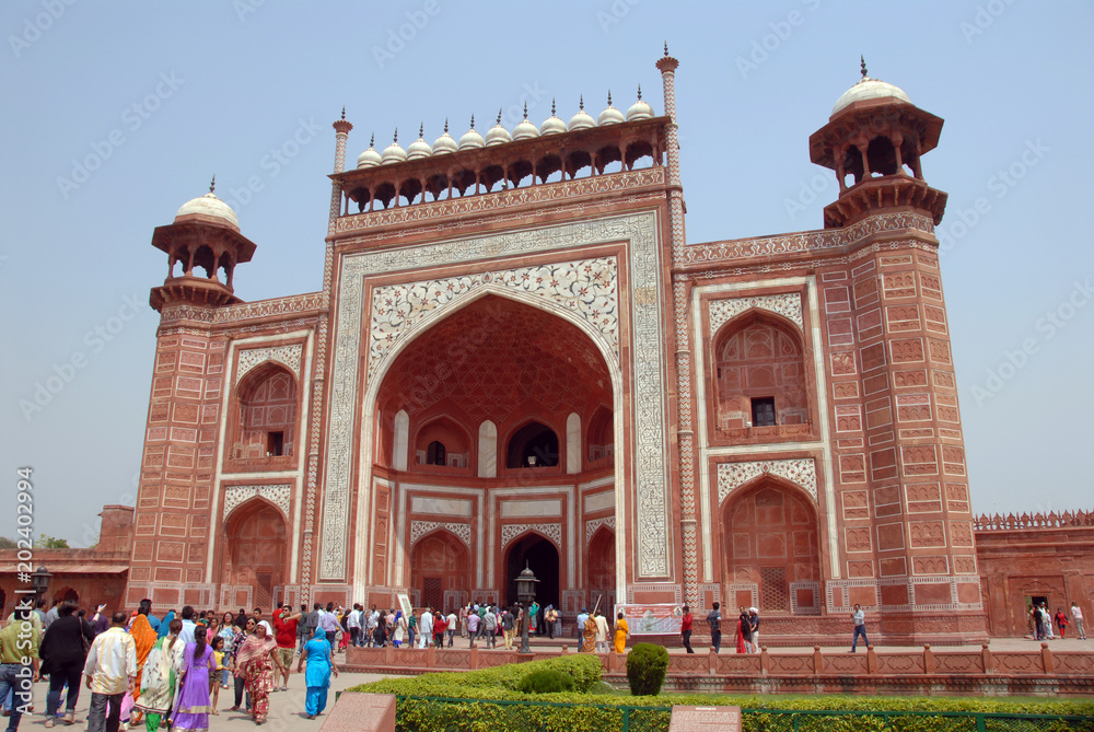 Taj Mahal, situé à Agra, Rajasthan, Inde