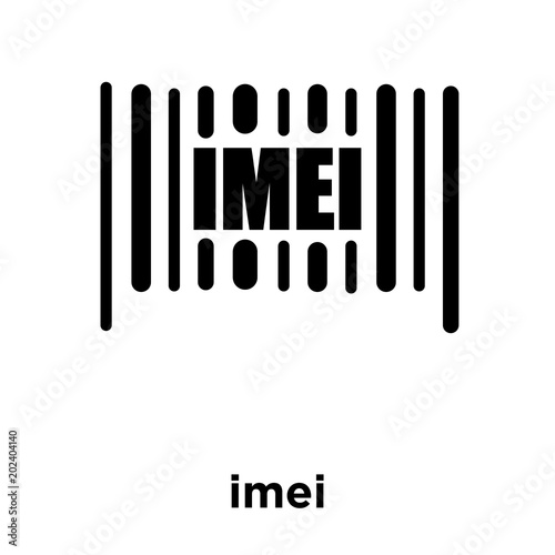 imei icon isolated on white background