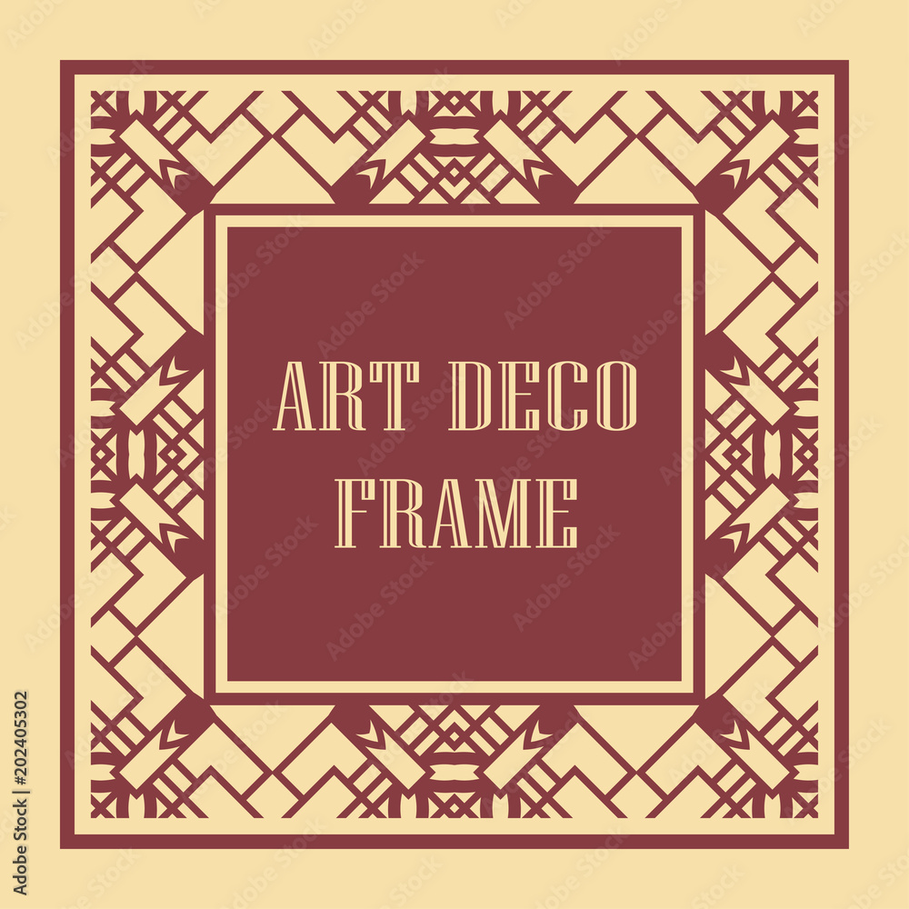 Art Deco frame border Art Deco frame border