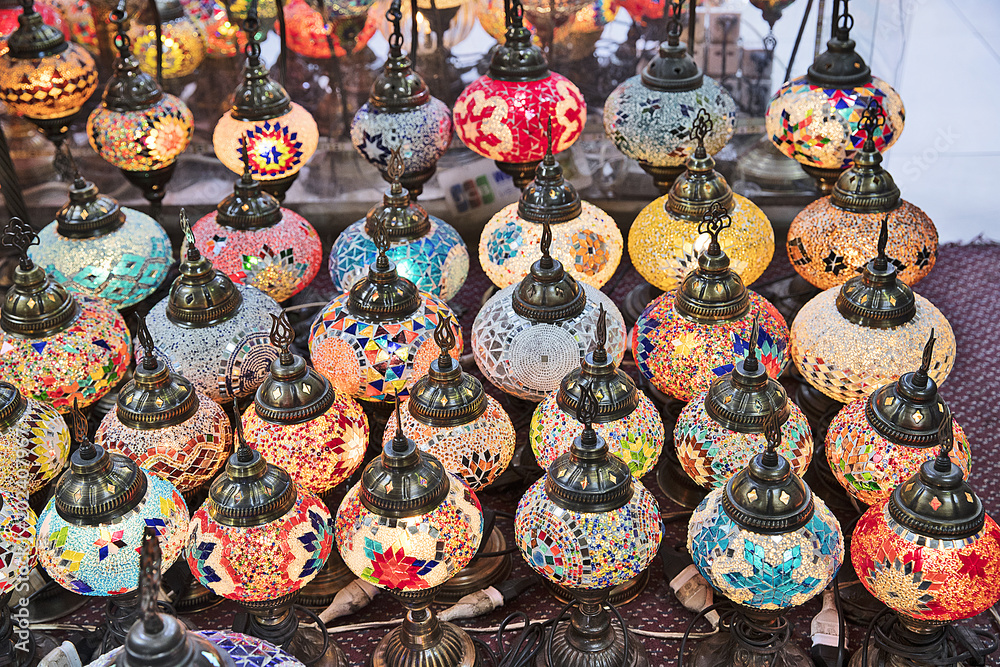 Colorful middle eastern lamps Stock Photo | Adobe Stock