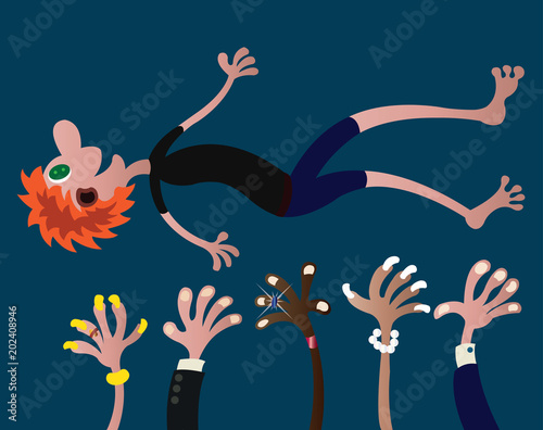 Thrown into the Air