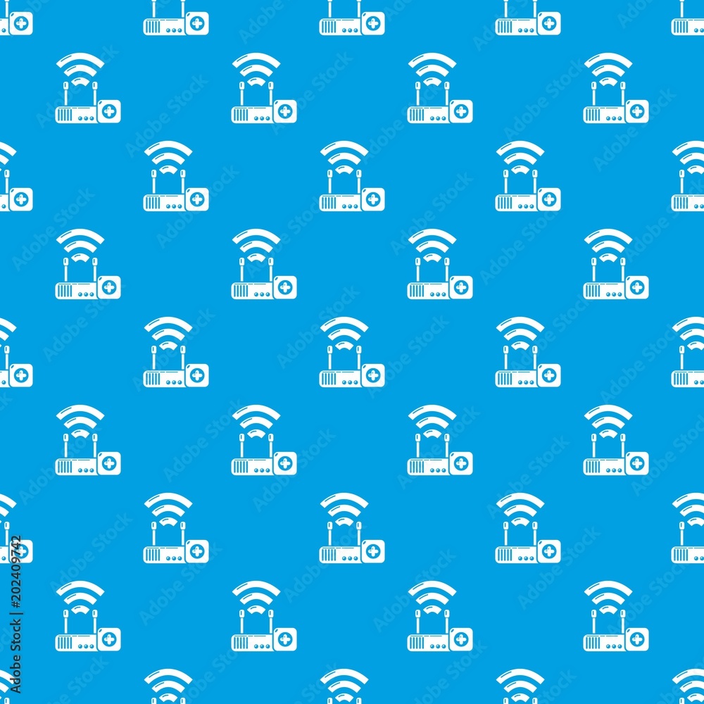 Router repairpattern vector seamless blue repeat for any use