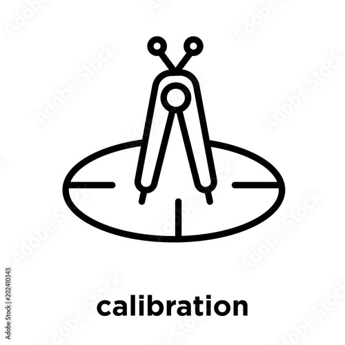 calibration icon isolated on white background