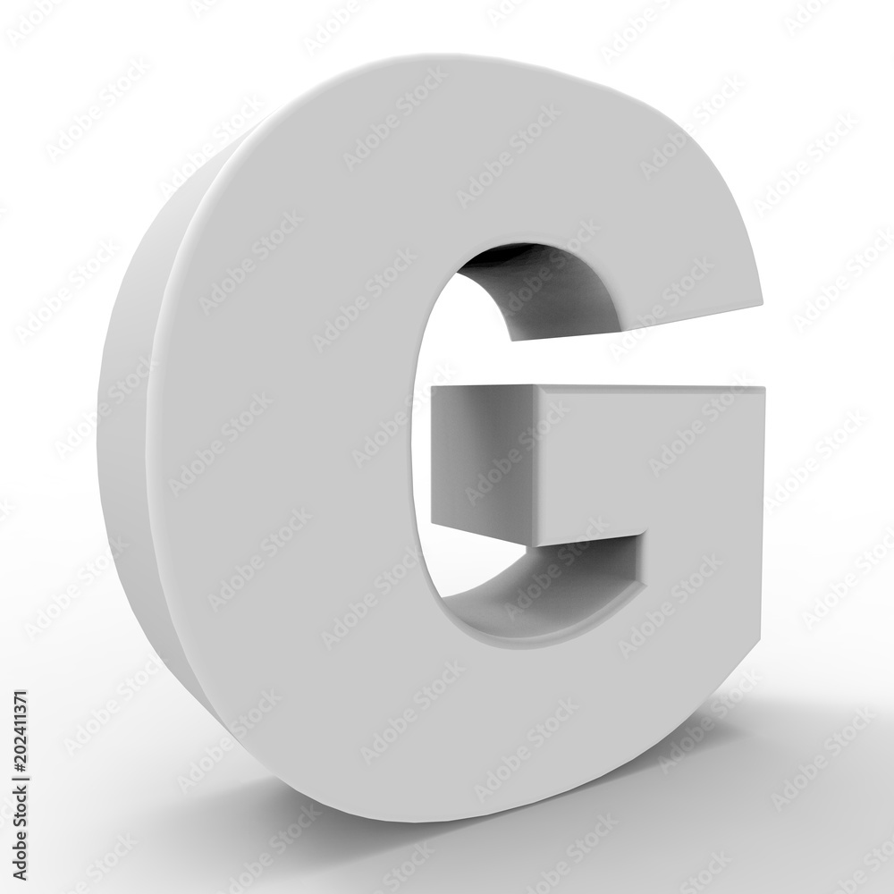 The letter G. The letter G.
