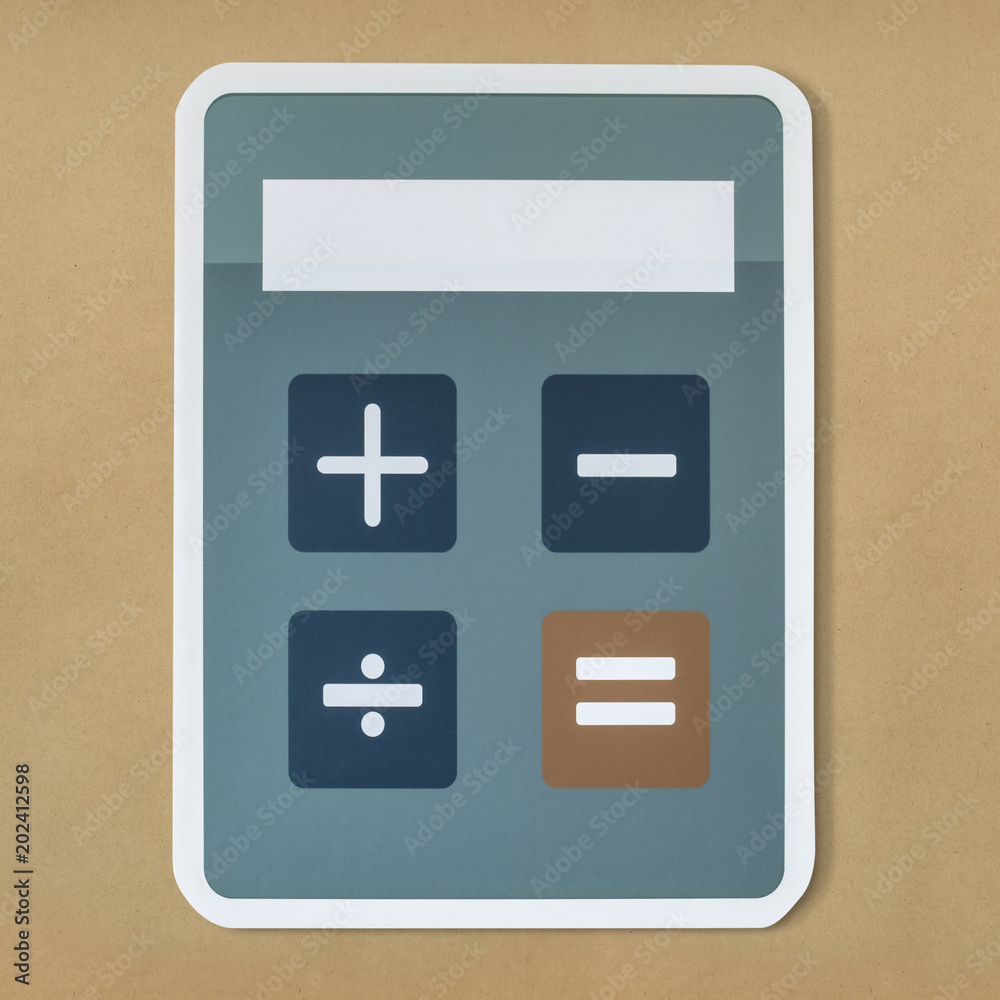 Electronic calculator with mathematical functions Electronic calculator with mathematical functions