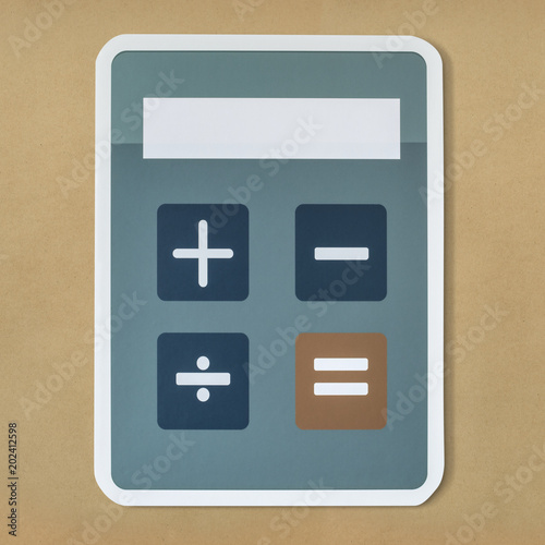 Electronic calculator with mathematical functions
