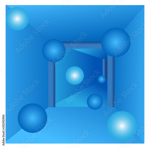 Bottom seabed background with bubbles of water