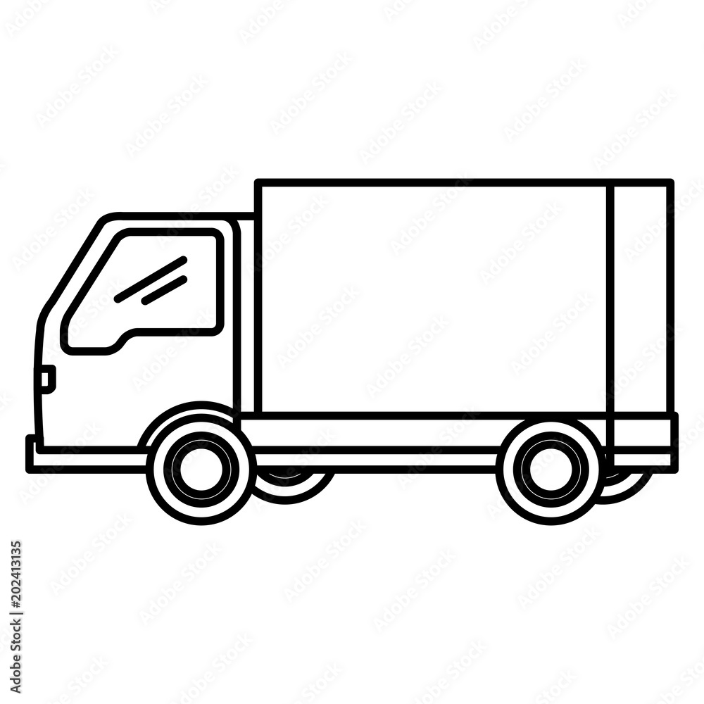 delivery service truck isolated icon vector illustration design delivery service truck isolated icon vector illustration design