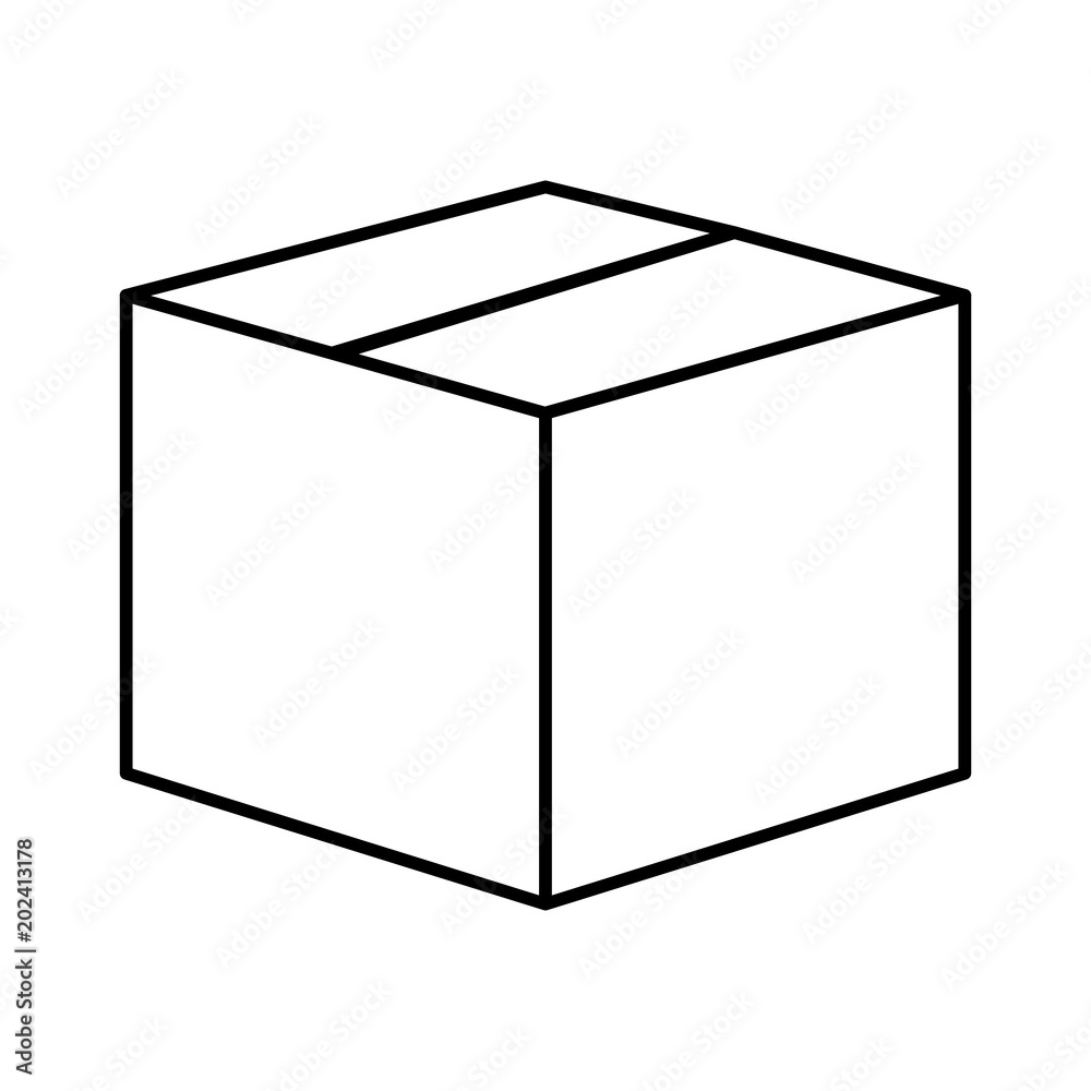 box carton delivery service vector illustration design box carton delivery service vector illustration design