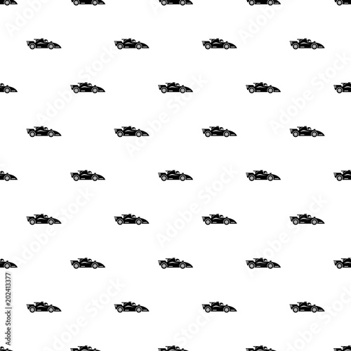 Racing car pattern vector seamless repeating for any web design