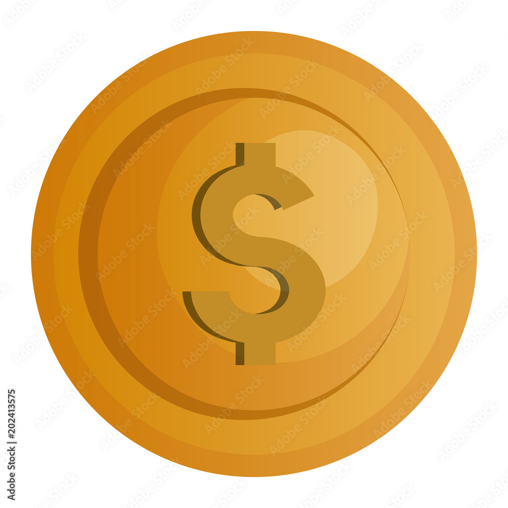 coin money isolated icon vector illustration design coin money isolated icon vector illustration design