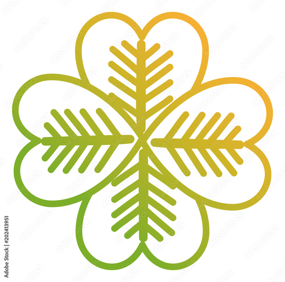 saint patrick clover icon vector illustration design saint patrick clover icon vector illustration design