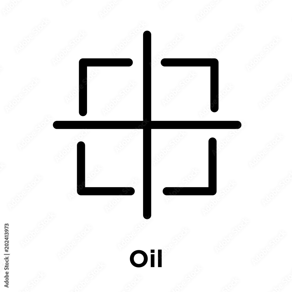 Oil icon isolated on white background