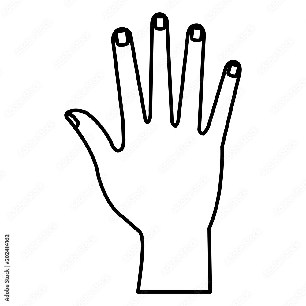 hand human isolated icon vector illustration design hand human isolated icon vector illustration design
