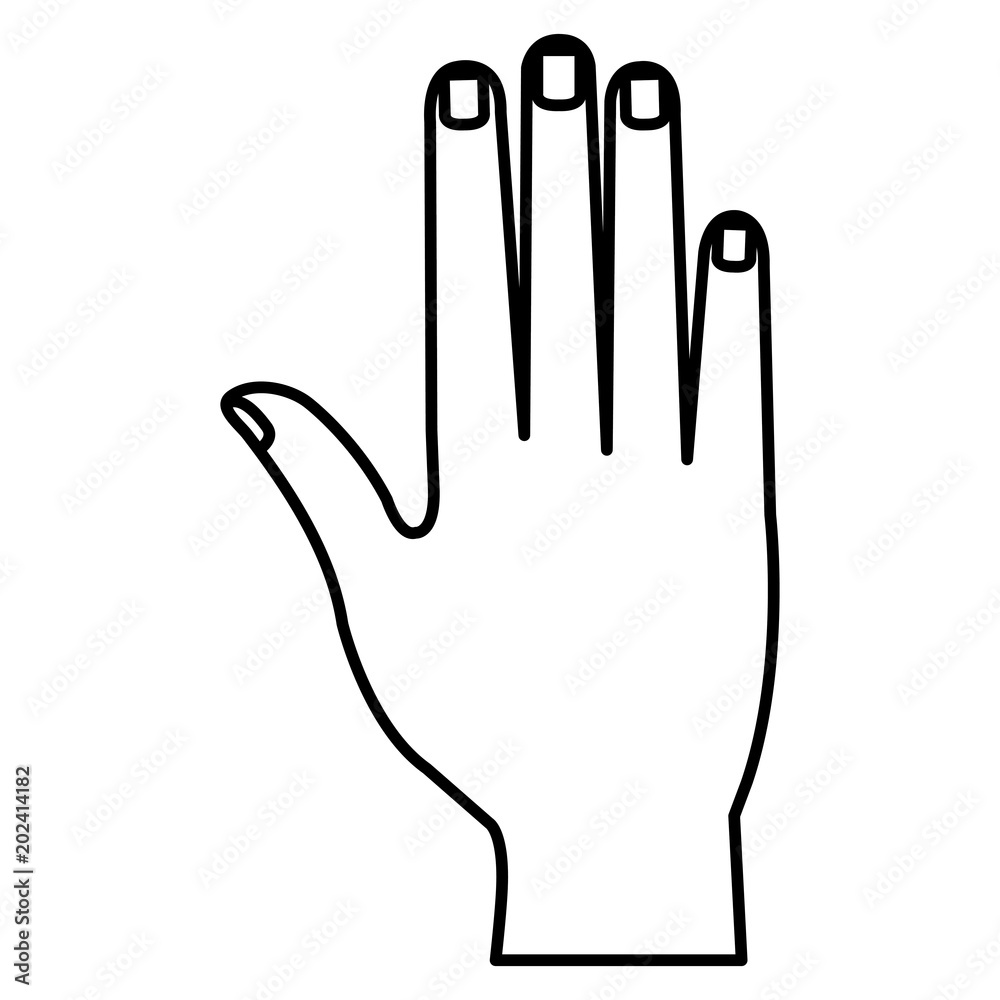 hand human isolated icon vector illustration design hand human isolated icon vector illustration design