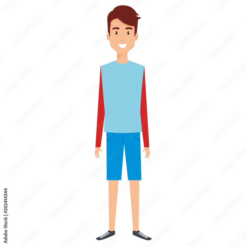 young man avatar character vector illustration design young man avatar character vector illustration design